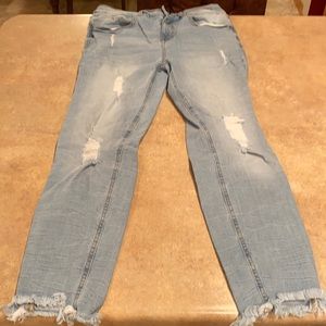 Women’s Blue Age brand jeans size 13 inseam measures 25.5”